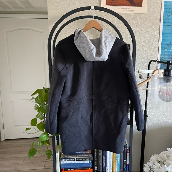 Lululemon Urban Horizons Jacket Reversible Gray Heather Black Midweight Size Med - Picture 7 of 16